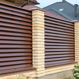 Заборы жалюзи