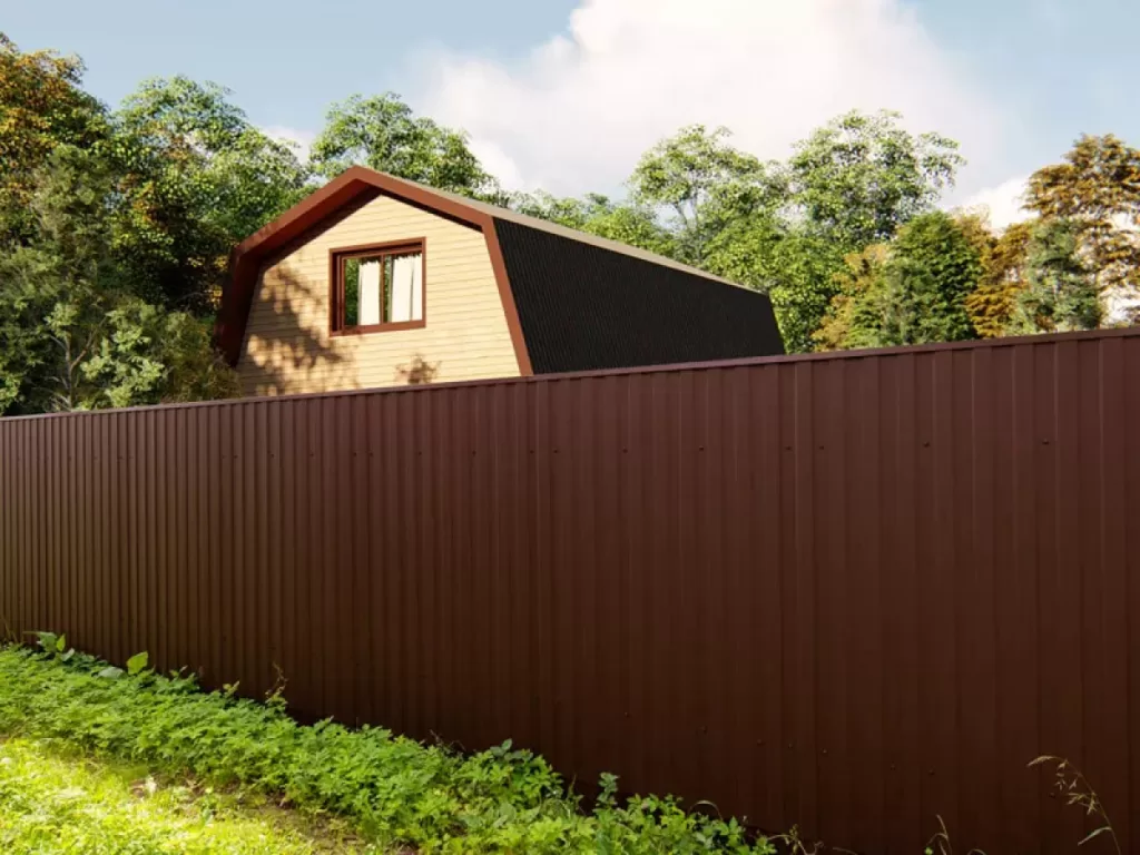 Забор из профнастила Стандарт