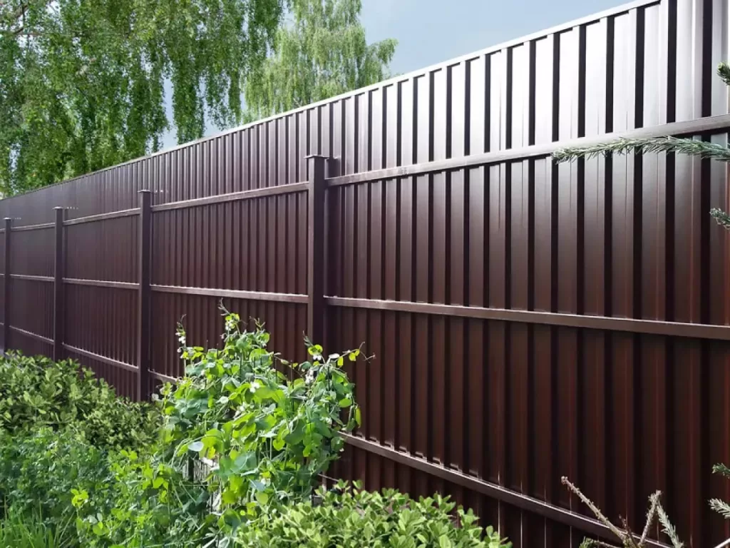 Забор из профнастила Премиум