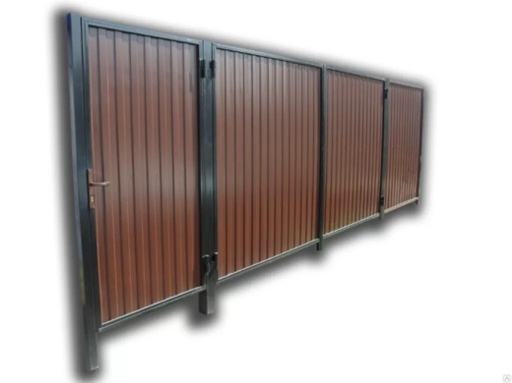 Ворота и калитка в рамке