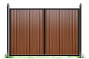 Ворота и калитка из профнастила