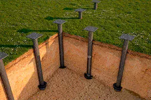 Фундамент на винтовых сваях