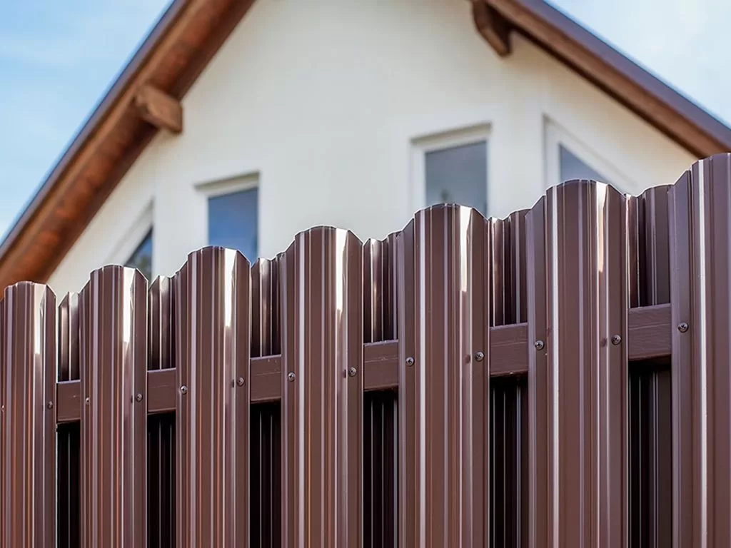 Забор из евроштакетника (шахматка) 1,5м высотой